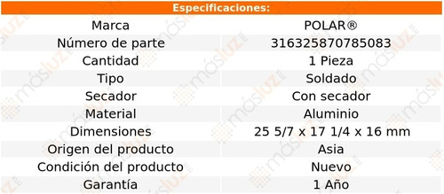 Condensador Enfriamiento Soldado C/secador Vue L4 2.4l 08/10 Foto 2