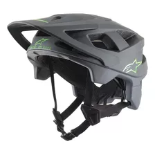 Casco Mtb Bici Vector Pro - Atom Helmet Alpinestar Color Negro Talle L