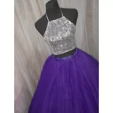 Vestido De 15 Años A Medida 2 Piezas 