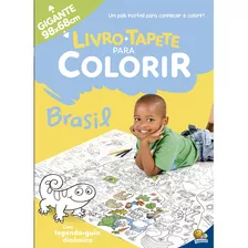 Livro Tapete Gigante Para Colorir Brasil - 98 X 68 Cm - Todolivro (5+)