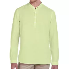 Camisa Bata Individual Linho Verde
