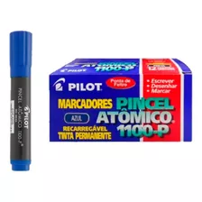 Pincel Atômico Pilot 1100-p Azul Recarregavel - Cx C/ 12 Un