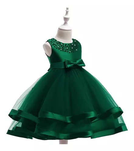 Primera imagen para búsqueda de vestido para nina color verde