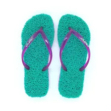 Chinelo Feminino Cleanup Relaxante Verde Água E Rosa Sc504