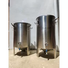 Fermentador Cónico Inoxidable 60 Y 50 Litros 