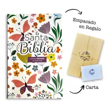 Biblia Letra Grande Reina Valera 1960 Flores Multicolor