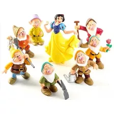 Bonecos Branca De Neve E Os Sete Anões Kit 8 Personagens 