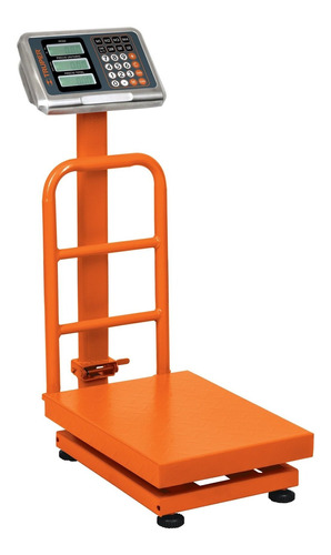 Báscula Comercial Digital Truper Bas-pla 200kg Con Mástil 127v Naranja 50 cm X 40 cm