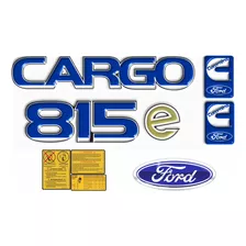 Kit Adesivo Emblema Resinado Ford Cargo 815e Completo
