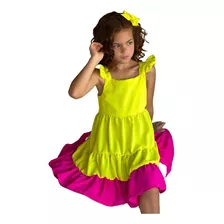 Vestido Infantil Leleco Antonella Bebês