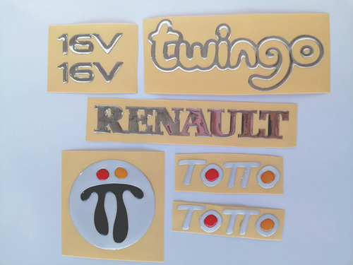 Renault Twingo Calcomanias Y Emblemas Sticker Resinados Foto 3