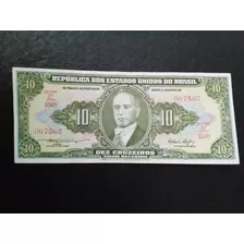 Cédula De 10 Cruzeiros C.076 De 1953 Nova Fe Lote 842