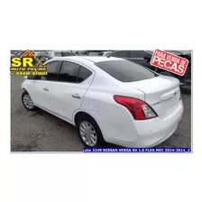 Sucata Nissan Versa Sv 1.6 Flex Mec 2014