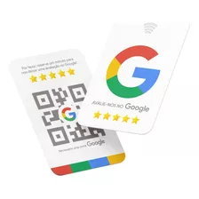 Cartão Inteligente Nfc Google Meu Negócio Review Logo G