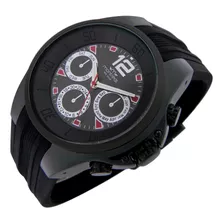 Reloj Montreal Hombre Ml1223 Caja De Metal Malla De Caucho