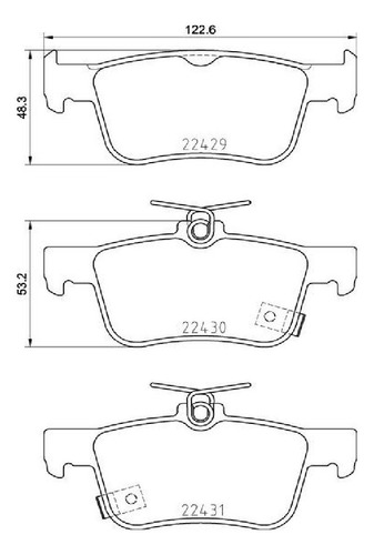 Balatas Traseras Honda Civic Ex 2016 Al 2021 Brembo Foto 2