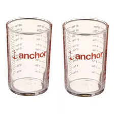 Juego De 2 Vasos Medidores Graduados Anchor Hocking