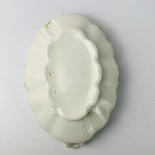 Sopeira Antiga Porcelana Floral Rosas 30cm Vintage Branco 4