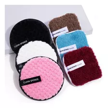 Esponja Para Maquillaje Desmaquillado Limpieza, 6 Pcs