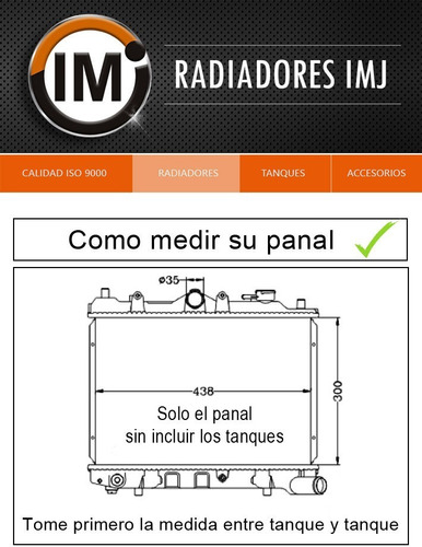 Radiador Nissan Xtrail 2002 - 2007 Mecanico Laminilla Foto 6