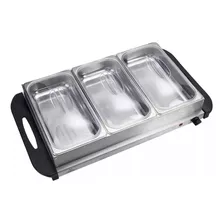 Buffetera Eléctrica 3 Bandejas Chafing Dish - 3 X 2,5 Lts.