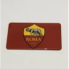 Adesivo Resinado Da Associazione Sportiva Roma 9x5 Cm 