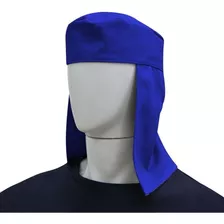 Touca Soldador Arabe Legionario Azul De Brim Proteção Sol