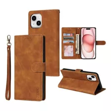 Case Funda Billetera Cuero iPhone 11 12 13 14 Alta Calidad