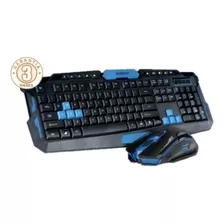 Combo Teclado Y Mouse Gamer Inalambrico Xion Xi-kbgamer5 Color Del Teclado Negro