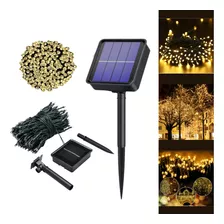 Luces Guirnalda Solar 500 Led Calido 50 Metros