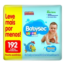 Lenço Umedecido Pacote Economico 85g - Pack 192 Unidades