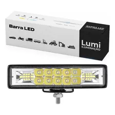 Kit 2 Farol De Barra Led 48w 12v-60v Barco Off Road Caminhão