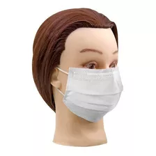 Caixa 25 Máscaras Descartáveis Santa Clara C/clip Nasal Cor Branca