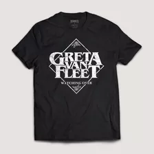 Camiseta Greta Van Fleet Watching Over Banda Hard Rock 