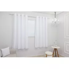 Cortina Sala/quarto 600x180 Dupla Oxford 4 Folhas Para Varão