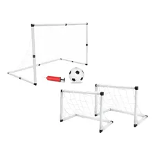 Mini Trave Gol Futebol Infantil 2 Em 1 C/ Bola E Bomba 