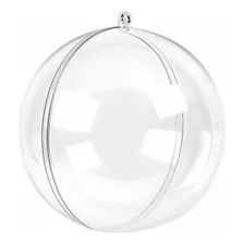 Esfera 10 Unid Bola Acrílica - Enfeite De Natal 7cm