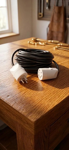 Alargue Prolongacion Cable 2x2.5mm Tipo Taller Negro