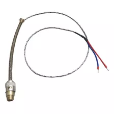 Termopar Tipo J Sensor 6mm Cabo 1m Mola Baioneta Adaptador