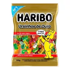 Kit 12 Bala Haribo Ursinhos De Ouro Frutas 220 G 