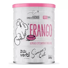 Ração Úmida Papapets Gatos Simon Cat Frango Lata 300g