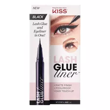 Kiss Black Lash Glueliner, Adhesivo De Pestaas Y Delineador