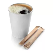500un Copo De Café 120ml Em Papel Branco Liso Biodegradável
