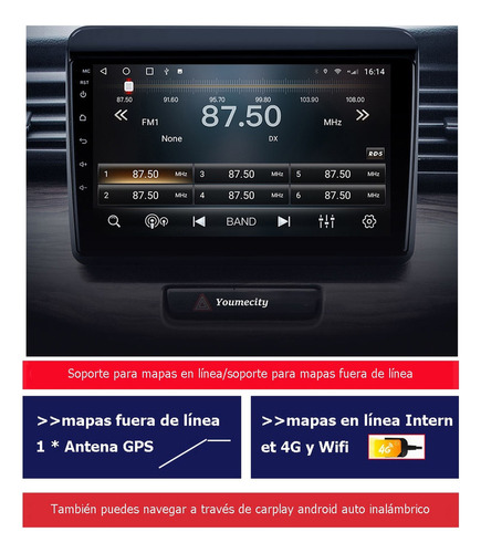 Auto Radio Estreo Android Gps Para Suzuki Ertiga 2019-2023 Foto 3