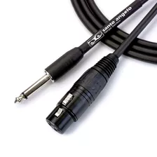 Cabo P/ Microfone - P10 / Xlr F - Santo Angelo Hg - 3 Metros