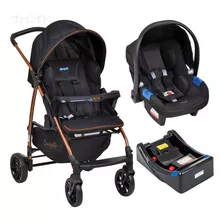 Conjunto Carrinho Ecco E Touring X Com Base - Preto Cobre