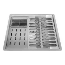 Canal Calha Gourmet Embutir Úmida Inox Louça Pratos Copos