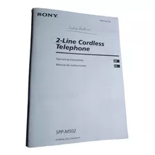 Manual De Instrucciones Sony Spp/m502 Ref 1878