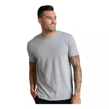 Camiseta Masculina Manga Curta Básicas Algodão