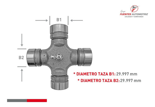 Cruceta Cardan Mitsubishi L200 4x2 4x4 Diesel De 2008 A 2017 Foto 3